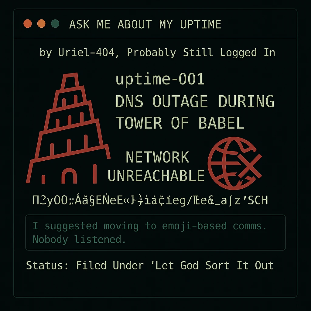 Ask Me About My Uptime 001: Babel DNS Outage image